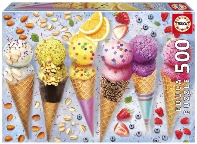 Puzzle 500 Lody w wafelku  8412668202894