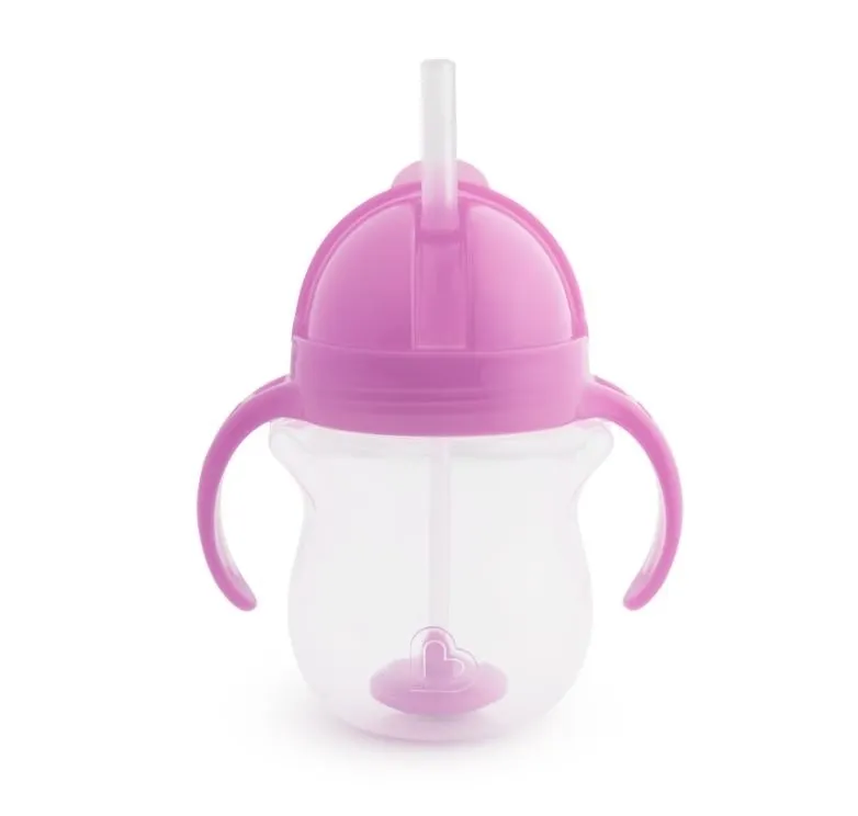 Kubek Munchkin niekapek ze słomką 207ml fioletowy  5019090901437