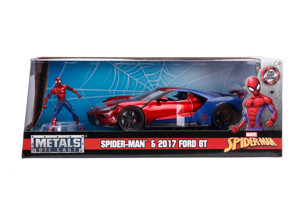 Pojazd Ford GT 1:24+ figurka  JADA Marvel Spider-Man  4006333097898