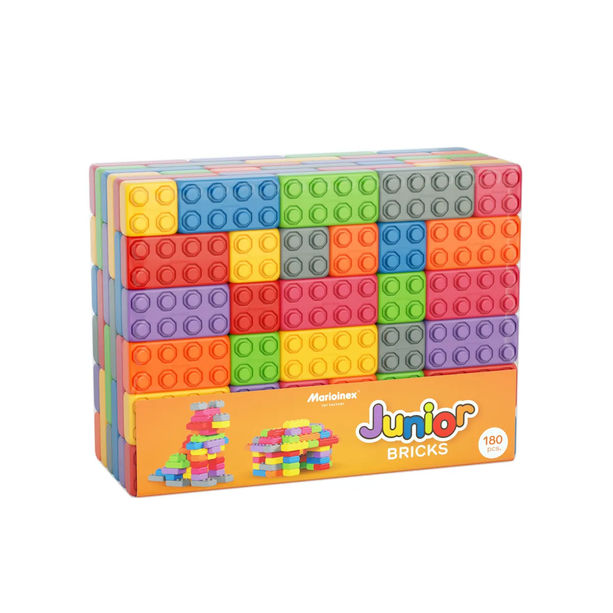 Klocki Budowlane Cegły Junior 180 elementów 909928  5903033909928