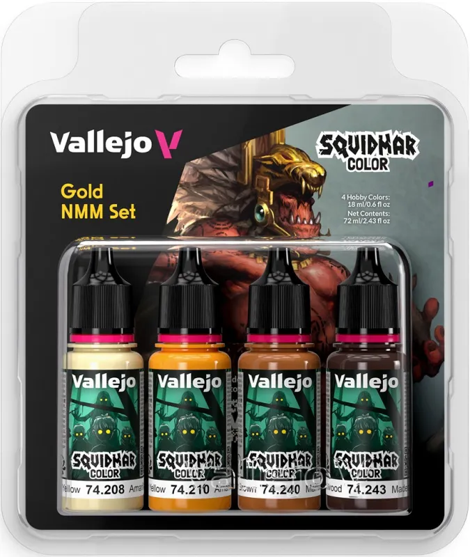 Vallejo: 74.310 - Squidmar Color - Gold NMM Set  8429551743105