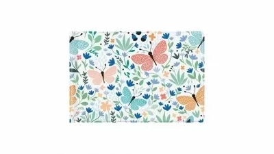 Okładka na dokumenty ucznia małe butterflies  5907214006765