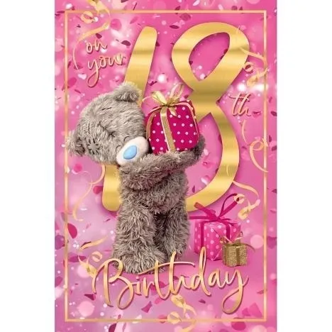 Kartka holograficzna 3D - On your 18th birthday  5059105188682