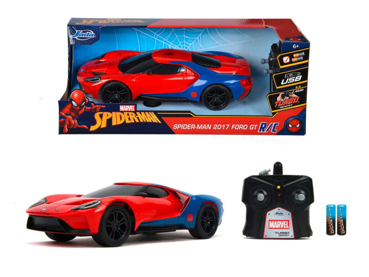Pojazd Ford GT 1:16 JADA RC Marvel Spider-Man  4006333098130