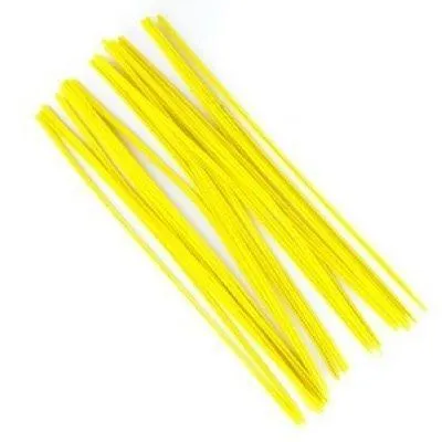 Druciki kreatywne żółte 30cm 25szt  5907589916638