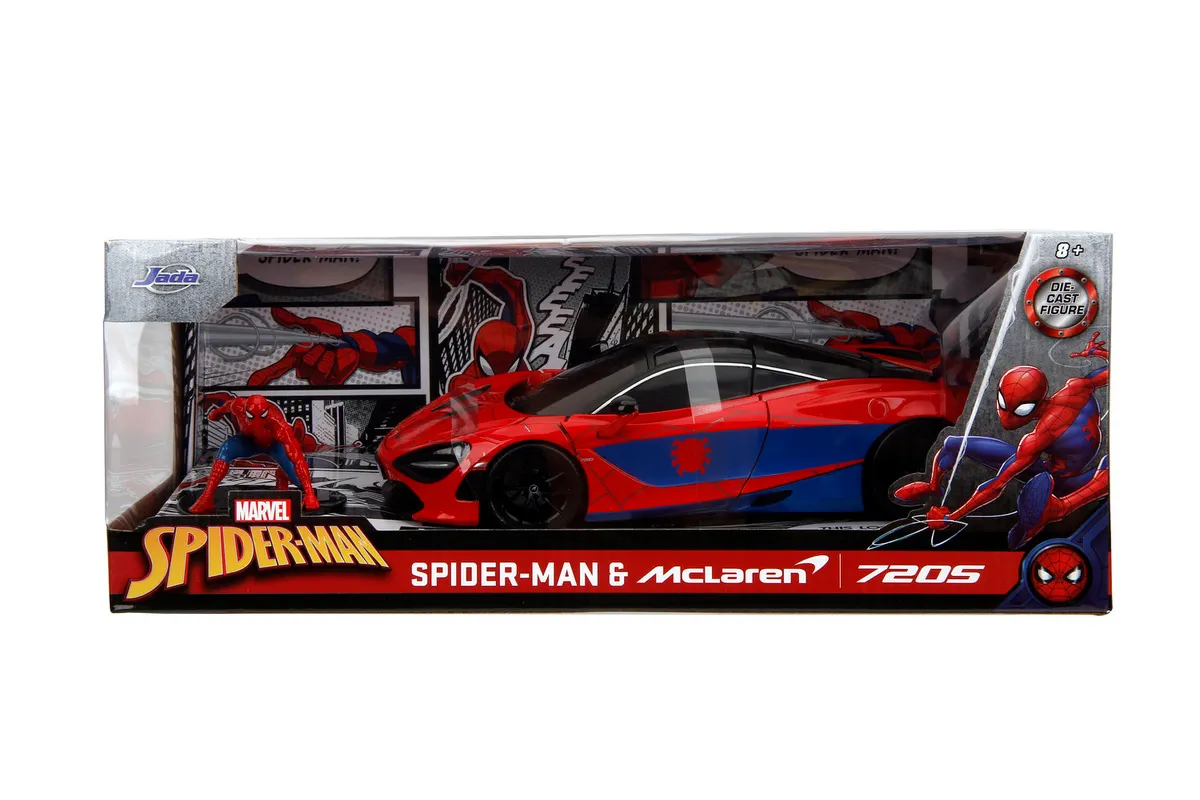 Pojazd McLaren 1:24+ figurka JADA Spider-Man  4006333098413