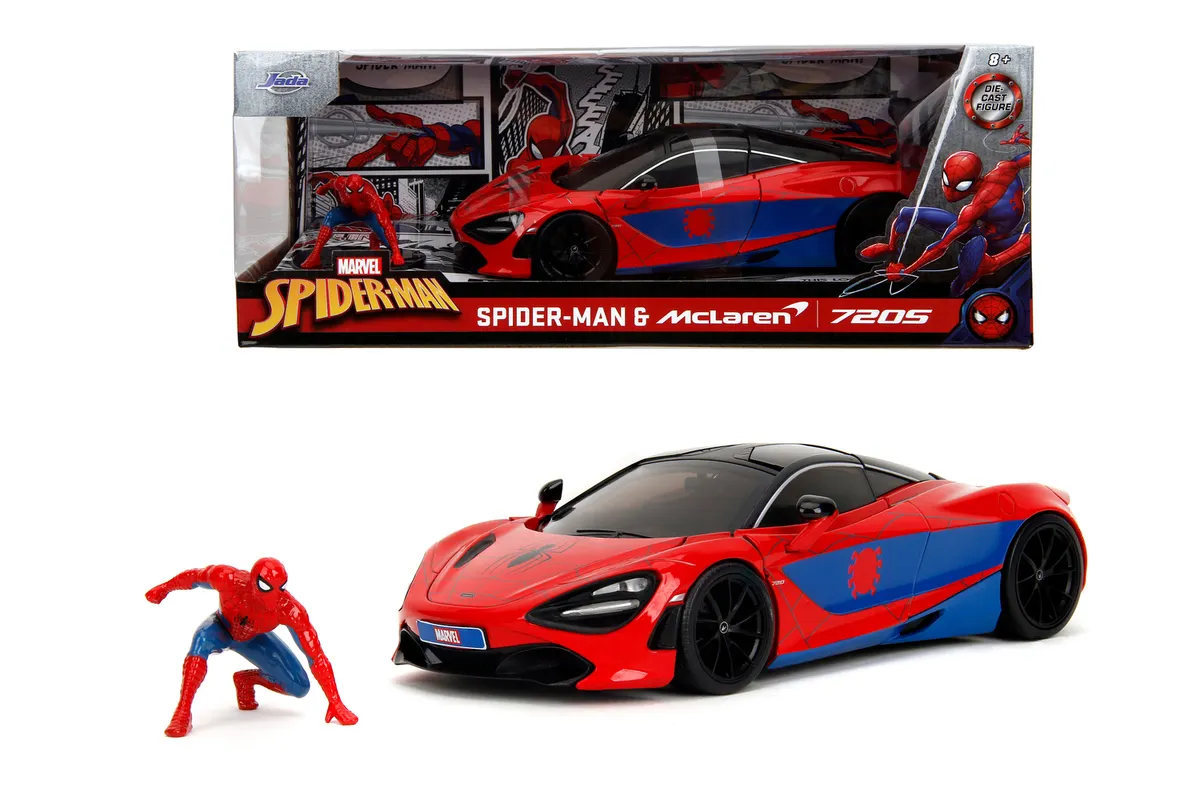 Pojazd McLaren 1:24+ figurka JADA Spider-Man 4006333098413