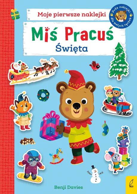 Miś Pracuś. Święta. Książka z naklejkami 9788383191539