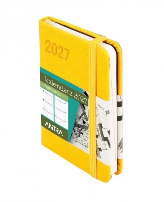 Kalendarz 2027 Awangarda A7 tygodniowy - żółty 5904210099364